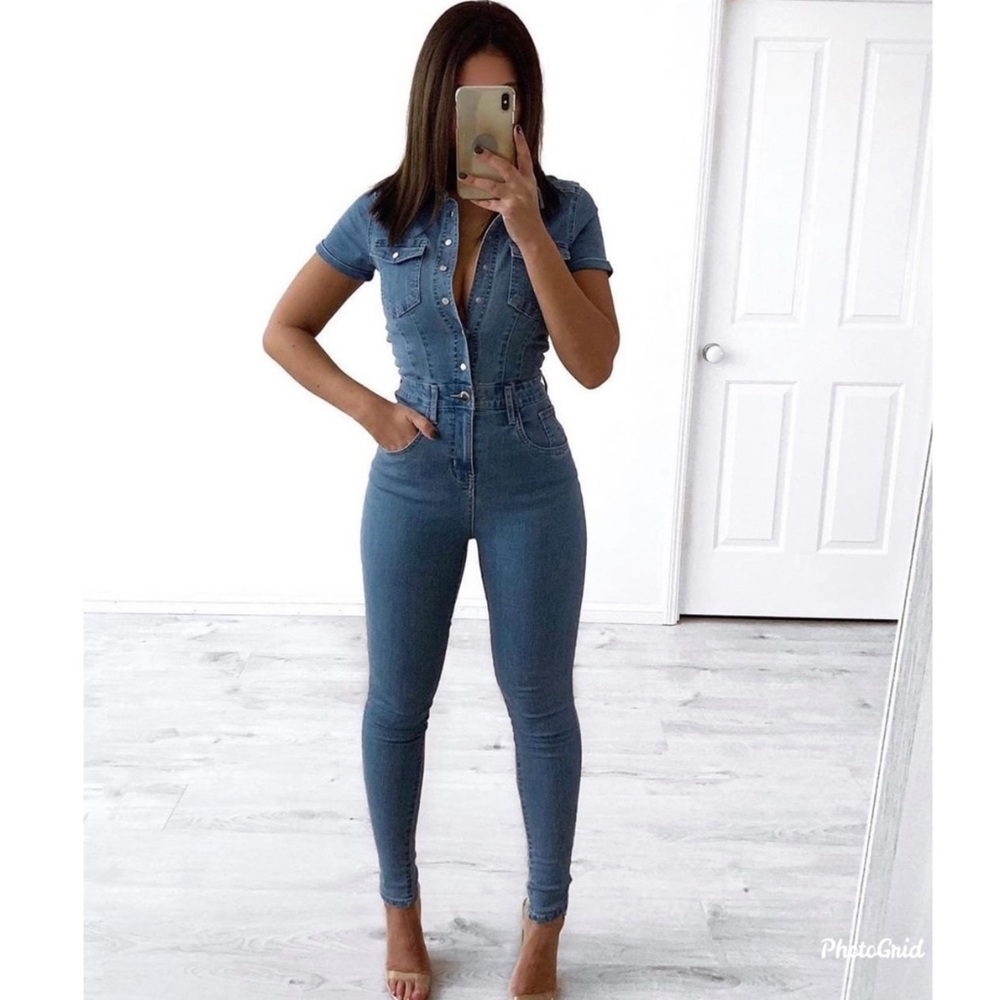 Denim jumpsuit